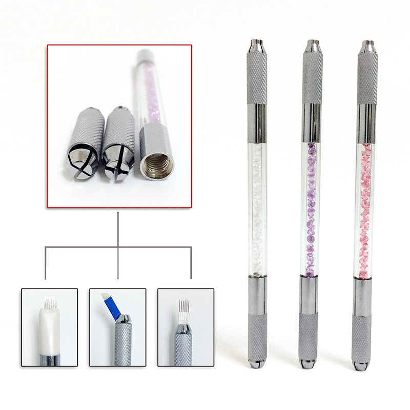 BoLin-Microblading Manual Pen Durable Two Sided Manual Eyebrow Pen-1