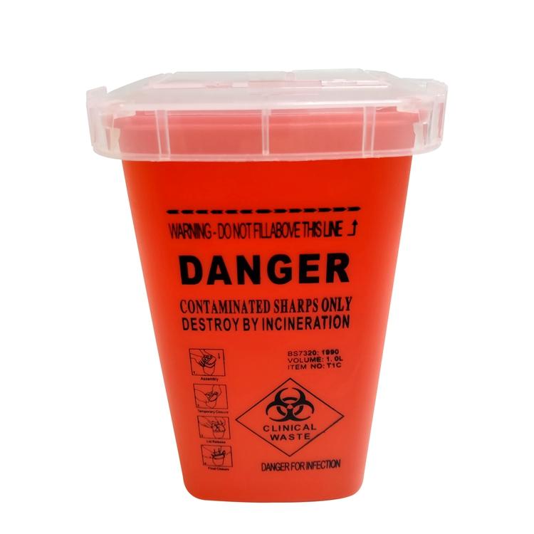 Plastic safety Sharps Waste Container BL-359