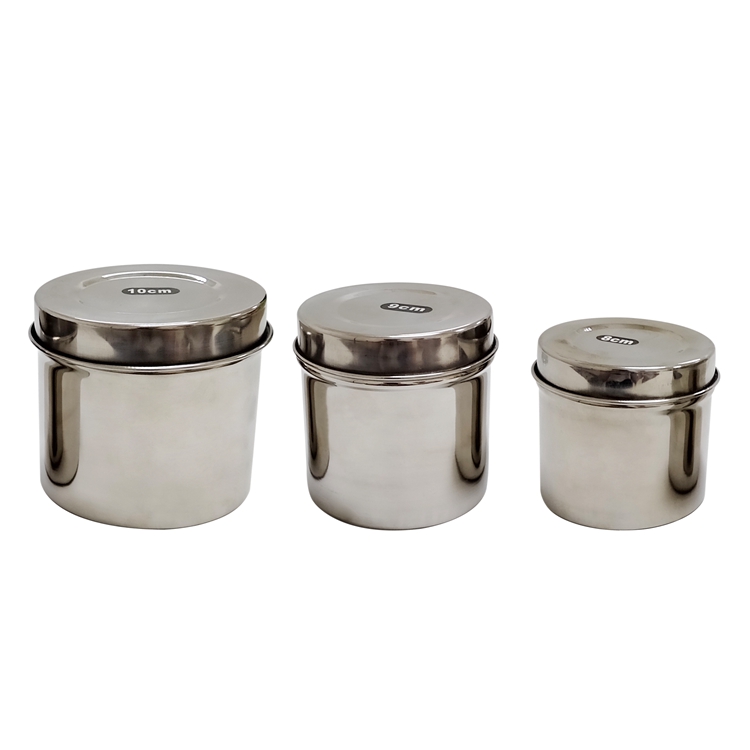 3 Sizes Permanent Makeup Stainless Steel Canisters BL-355