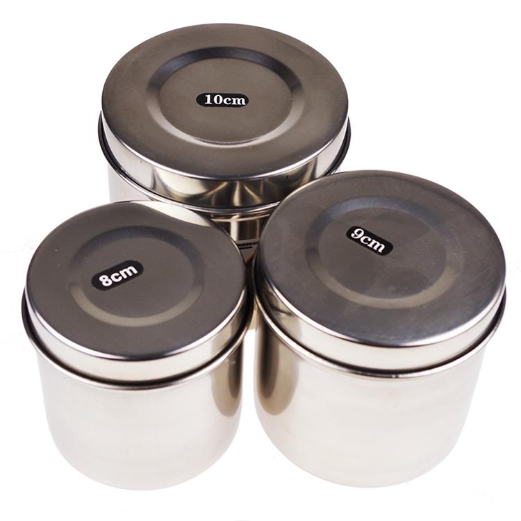 3 Sizes Permanent Makeup Stainless Steel Canisters BL-355