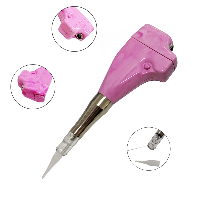 product-Pink Color Marbled Cosmetic Ombre Powder Eyebrow Tattoo Machine Pen-BoLin-img