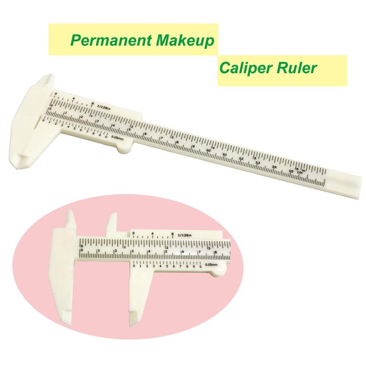 Permanent Makeup Plastic Measure Eyebrow Caliper Ruler BL-214