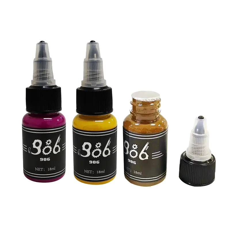 986 Natural Original 14 Different Body Tattoo Ink Color BL-509